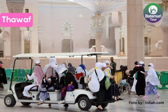 Solusi Thawaf  Mandiri dan Praktis dengan Fasilitas Mobil Golf di Masjidil Haram